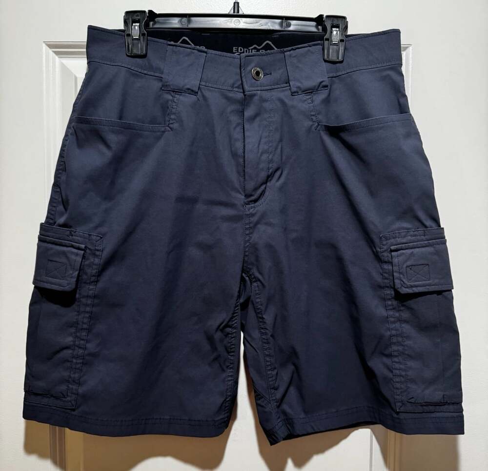Eddie Bauer Men's Navy Blue Cargo Utility Shorts